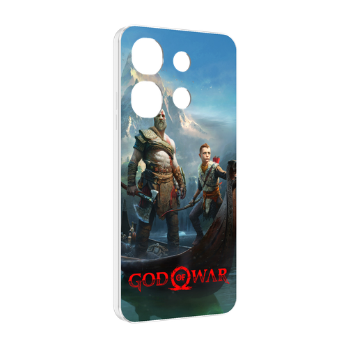 Чехол MyPads God Of War Кратос Атрей для Tecno Spark Go 2023 (BF7) / Tecno Smart 7 задняя-панель-накладка-бампер чехол mypads god of war кратос для tecno pova 3 задняя панель накладка бампер