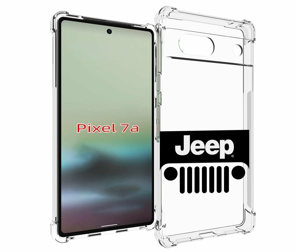 Чехол MyPads jeep-джип-3 мужской для Google Pixel 7A задняя-панель-накладка-бампер