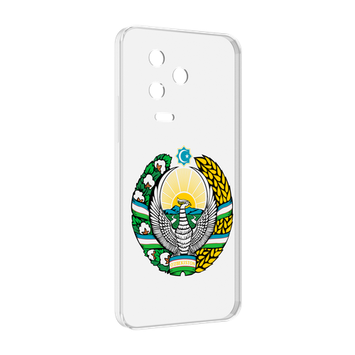 Чехол MyPads герб-узбекистана для Infinix Note 12 Pro 4G X676B задняя-панель-накладка-бампер