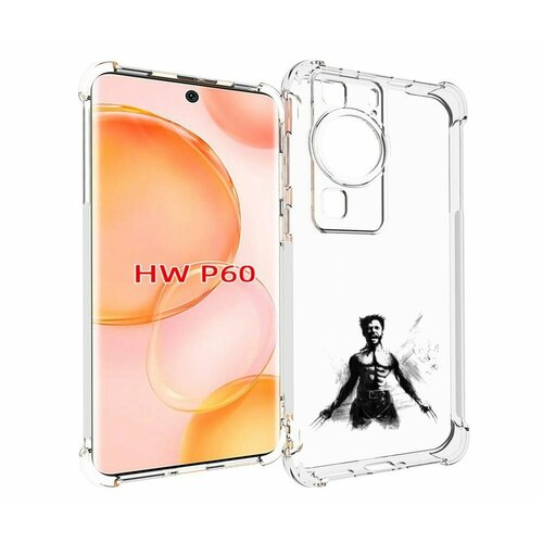 Чехол MyPads росомаха для Huawei P60 задняя-панель-накладка-бампер