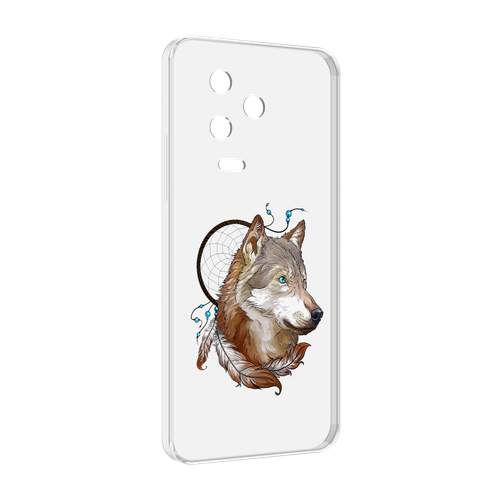 Чехол MyPads волк и ловец снов для Infinix Note 12 Pro 4G X676B задняя-панель-накладка-бампер