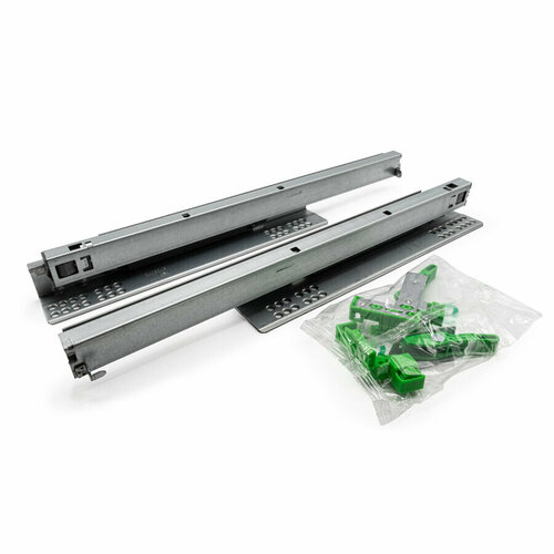 Направляющие для выдвижных ящиков скрытые Excel №665H 360мм полного выдвижения с One-touch, с фиксатором, с 3D регулировкой