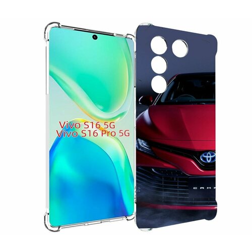 Чехол MyPads toyota тойота 1 для Vivo S16 5G / S16 Pro 5G / V27 / V27 Pro задняя-панель-накладка-бампер