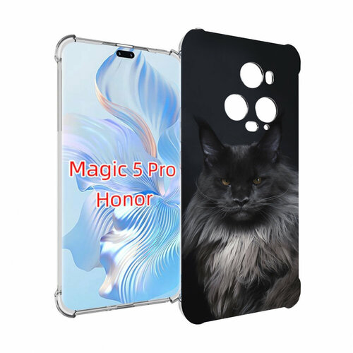 Чехол MyPads кошка мейн кун 2 для Honor Magic 5 Pro задняя-панель-накладка-бампер чехол mypads кошка мейн кун 2 для tecno pop 5 go задняя панель накладка бампер