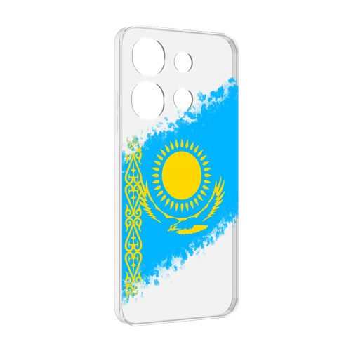 Чехол MyPads флаг Казахстана для Tecno Spark Go 2023 (BF7) / Tecno Smart 7 задняя-панель-накладка-бампер чехол mypads герб и флаг казахстана для tecno spark go 2023 bf7 tecno smart 7 задняя панель накладка бампер