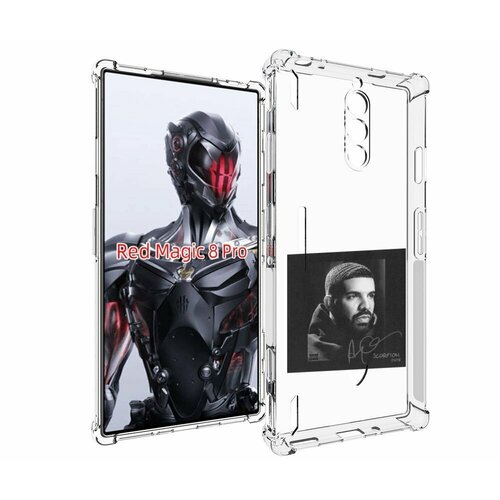 Чехол MyPads Drake - Scorpion для ZTE Nubia Red Magic 8 Pro / Red Magic 8 Pro Plus задняя-панель-накладка-бампер