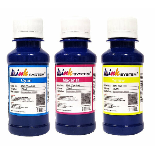 Чернила Inksystem (Фото) водные для Epson 4 цв. по 100 мл (Bk, C, M, Y)