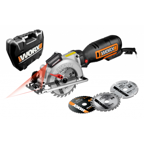 Дисковая пила компактная WORX Saw WX427 электрическая 220V, 710Вт, 120мм, в кейсе