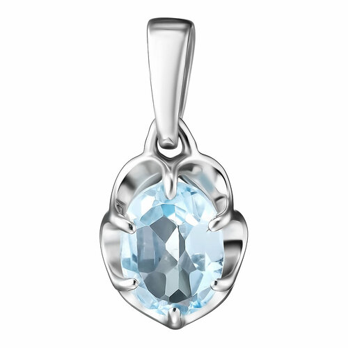 фото Подвеска uvi, серебро, 925 проба, родирование, топаз