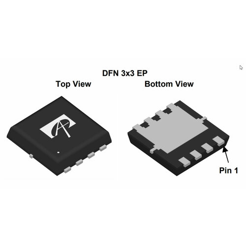 Микросхема AON7202 N-Channel MOSFET 30V 40A DFN3x3 микросхема fdms8660s n channel mosfet 30v 40a power56