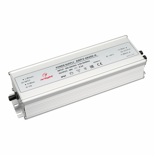 Блок питания ARPV-48400-A (48V, 8.3A, 400W) (Arlight, IP67 Металл, 3 года) Артикул 028367(1)