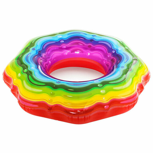 круг для плавания rainbow ribbon d 115 см от 12 лет 36163 bestway Круг для плавания Rainbow Ribbon, d-115 см, от 12 лет, 36163 Bestway