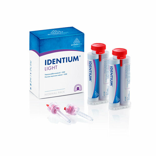 Identium Light - жидкотекучий оттискной материал, 2 x 50 мл, 8 смес. канюль, new