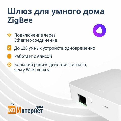 шлюз для умного дома tuya zigbee 3 0 Шлюз для умного дома ZigBee, Центр управления Tuya, Xаб для умного дома, Wi-Fi/Zigbee/Ethernet