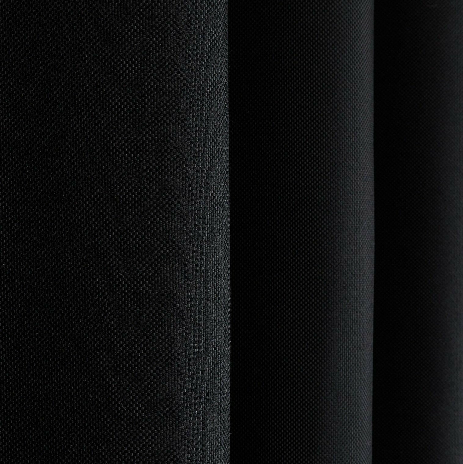 Штора для комнаты 150x250 см Блэкаут рогожка Shtoraland на ленте для крючков, одна портьера для гостиной, спальни, детской. Черный цвет