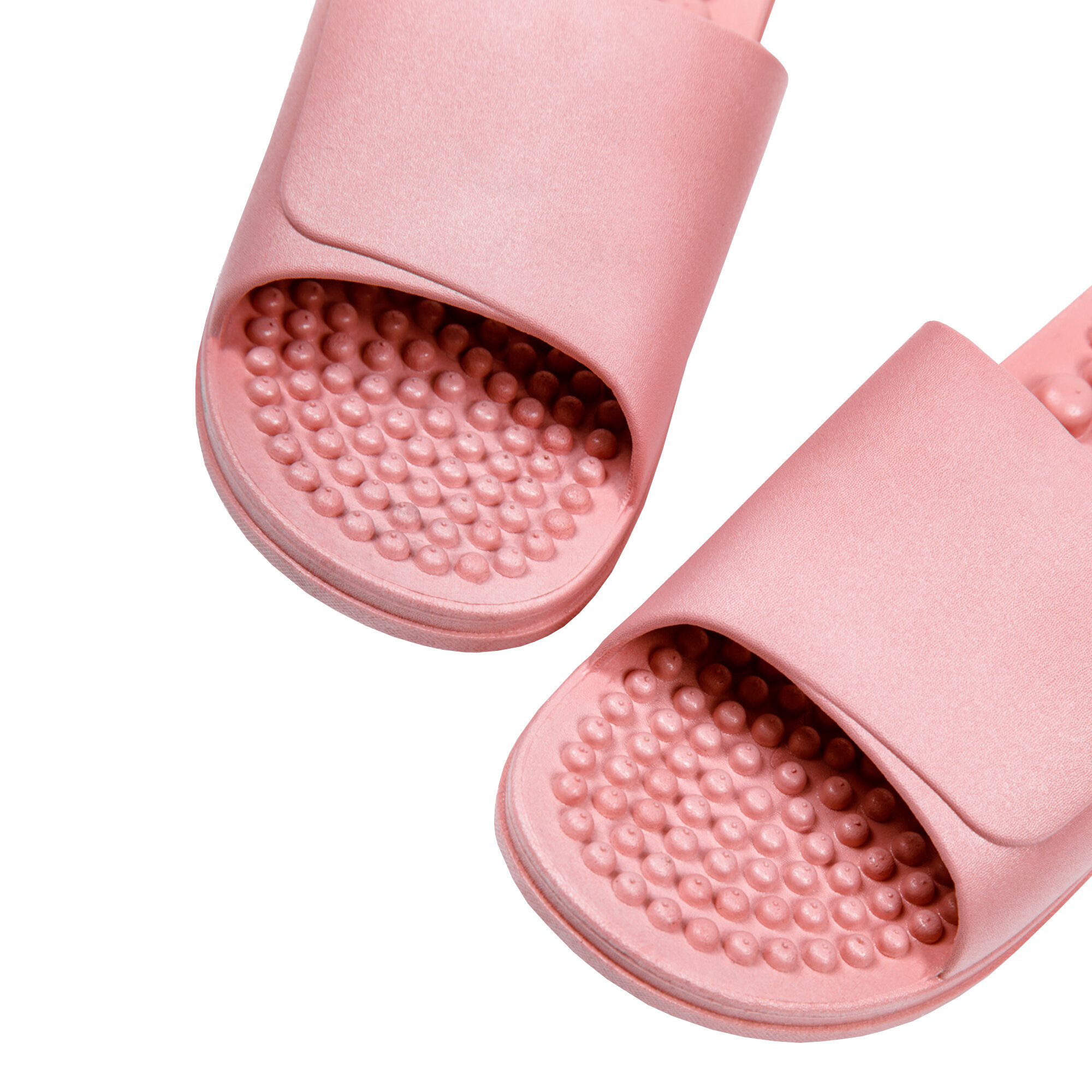Тапочки с массажным эффектом AMARO HOME Healthy Feet Открытый нос (Розовый) 42-43, pink - фотография № 10