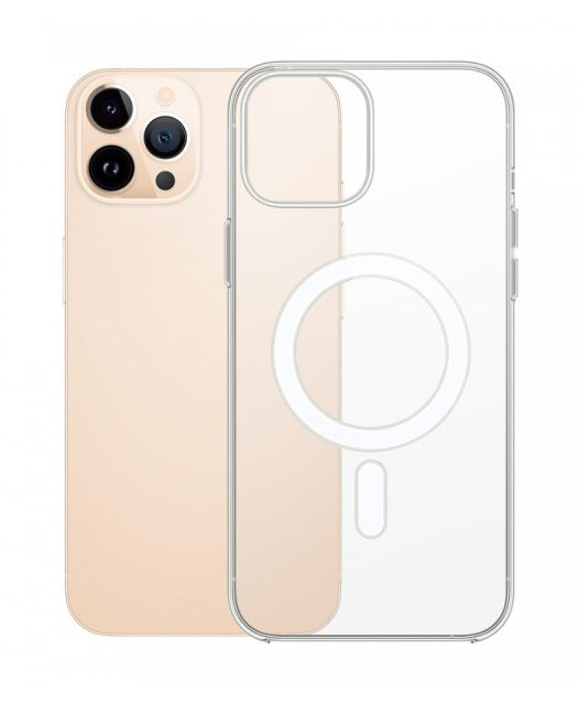 Чехол противоударный Devia Pure Clear Magnetic Shockproof Case для iPhone 13 Pro - Clear, Прозрачный - фото №1