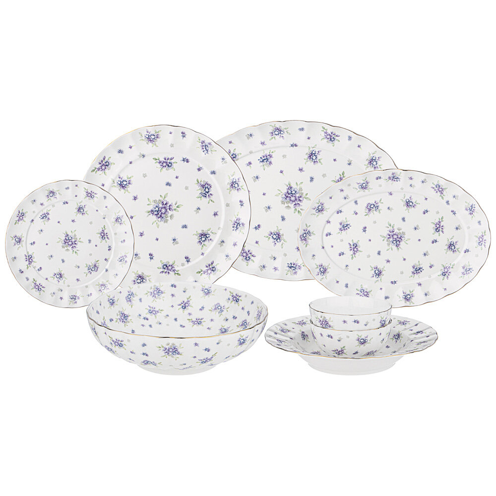 фото Сервиз обеденный sonnet in blue на 6 пер. Lefard (176687)