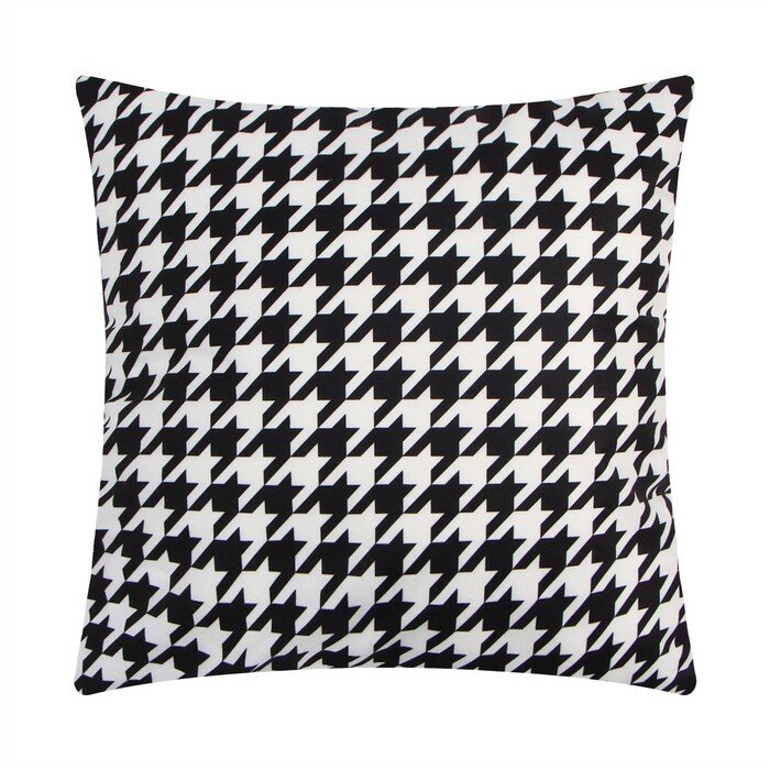 фото Наволочка декоративная Этель на молнии, 40x40 см, велюр