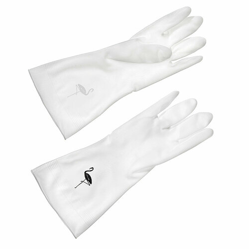 Перчатки хозяйственные Youll love ПВХ с фламинго размер L 333₽