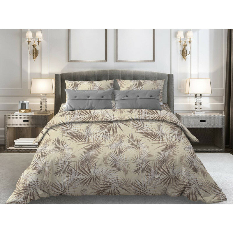 фото Пододеяльник 180х215 см поплин Тропикана бежевый