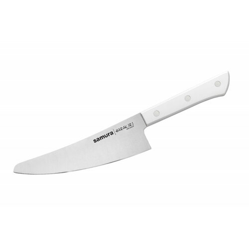 Нож кухонный поварской Шеф малый Samura HARAKIRI SHR-0083W/K белая рукоять 16,6 см