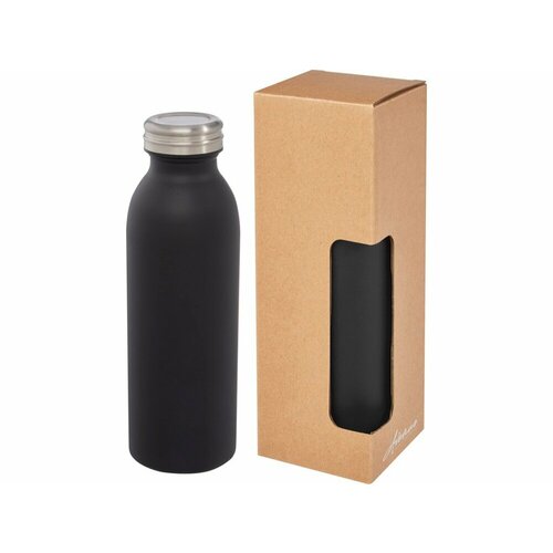 Бутылка Riti объемом 500 мл с медной обшивкой и вакуумной изоляцией , черный