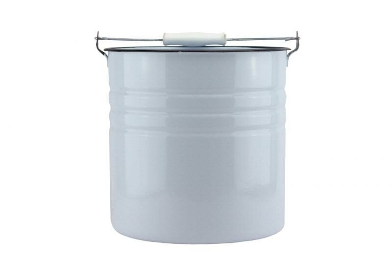 фото Ведро эмаль 12Л Б/КР серо-голубой рябчик Б/РИС магнитогорск