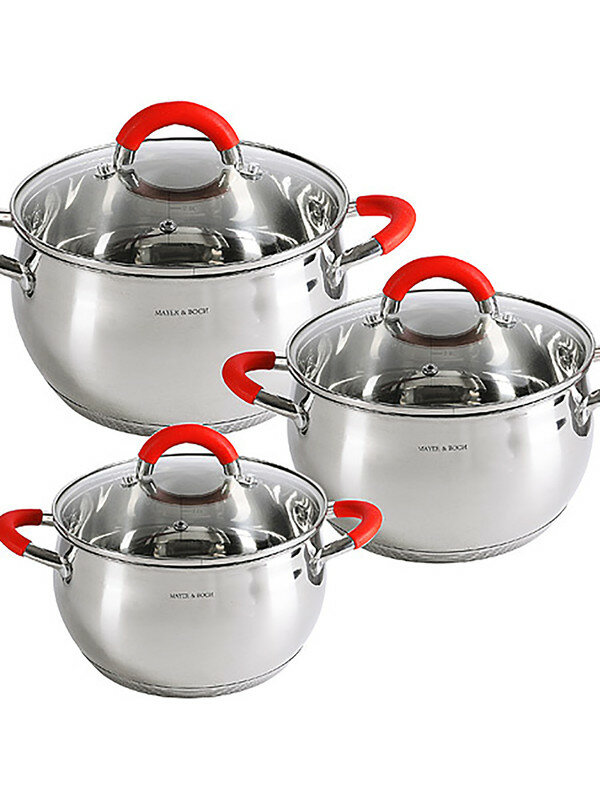 фото Набор посуды для приготовления Mayer&Boch, из нержавеющей стали, 6 предметов