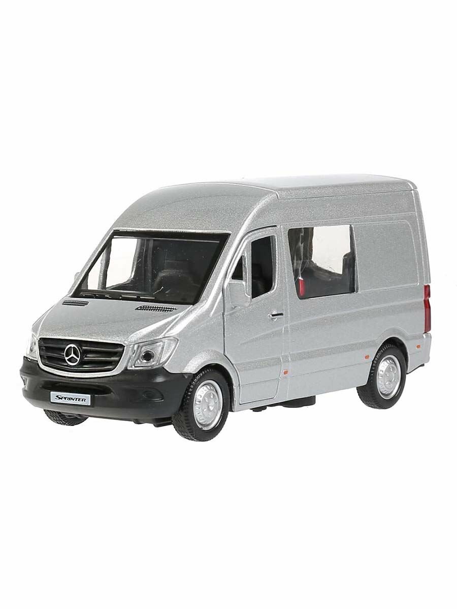 Машина Mercedes-Benz Sprinter 14 см серебристая металл инерция Технопарк SPRINTERVAN-14-SR