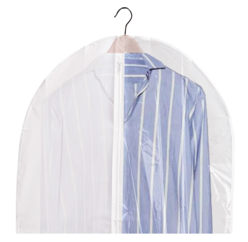 Чехол для одежды 60x90 см | полиэстер цвет белый