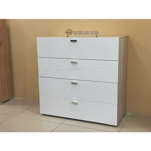 Комод Корсика-2 NEW 4 ящ Белый