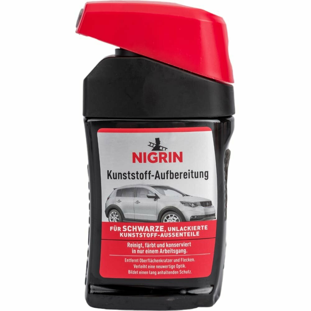 Средство NIGRIN для первичной обработки пластика черного цвета, 300 мл - фото №1