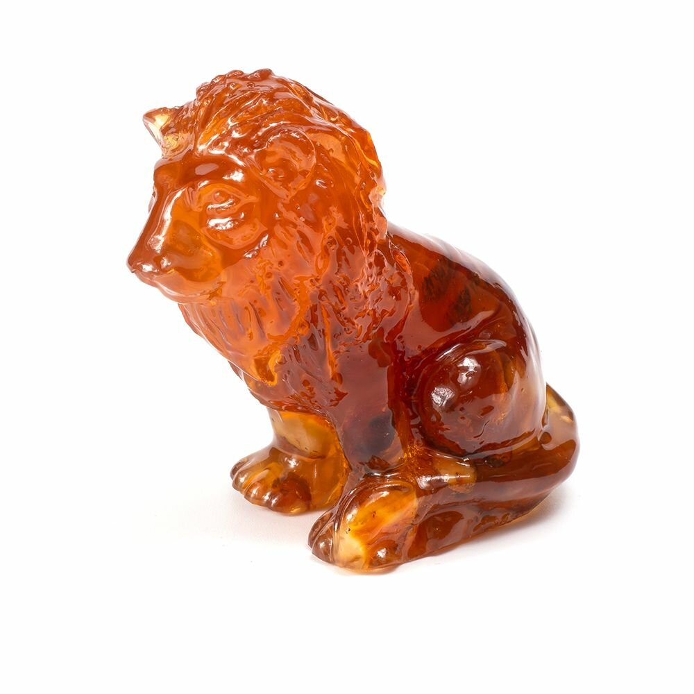 фото Сувенирная фигурка "Янтарный лев"