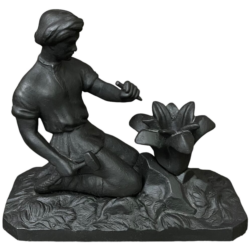Чугунная статуэтка "Данила-мастер" 1950 г. Автор А. Кутяев, Касли, СССР