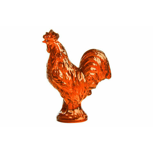 Фигурка Cristal de Paris Петух 4,5х5,5 см, янтарная