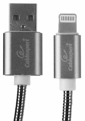 Кабель USB - Lightning, 0.5м, Gembird (CC-G-APUSB02Gy-0.5M)