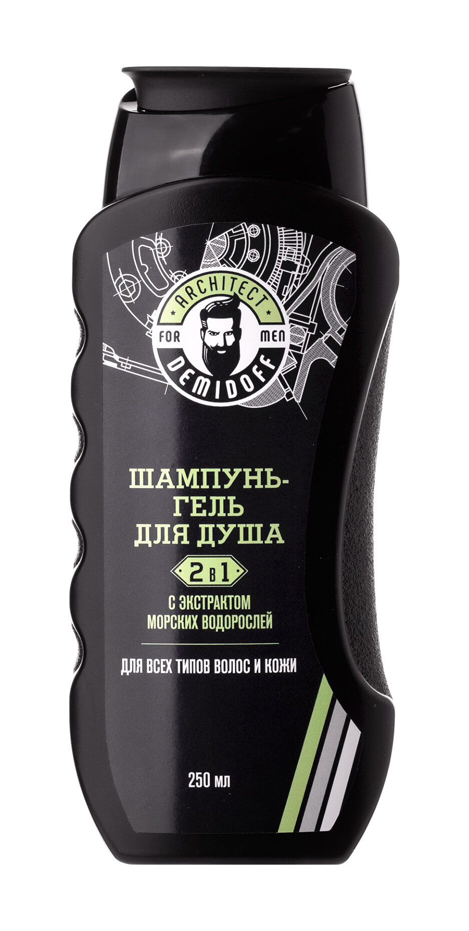 фото ARCHITECT DEMIDOFF Шампунь-гель для душа 2-в-1 с экстрактом морских водорослей, 250 мл