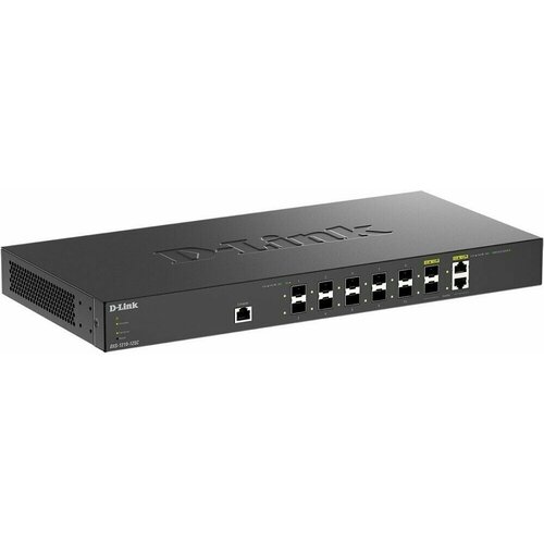 Коммутатор (свитч) D-Link (DXS-1210-12SC/B1A) d link proj smart l2 switch 12x10gbase t 2x10gbase x sfp 2xcombo 10gbase t sfp cli rj45 console