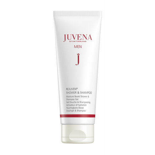 увлажняющий гель для душа и шампунь для мужчин juvena rejuven men shower JUVENA Moisture Boost Shower & Shampoo Gel Гель для душа и шампунь для мужчин увлажняющий, 200 мл