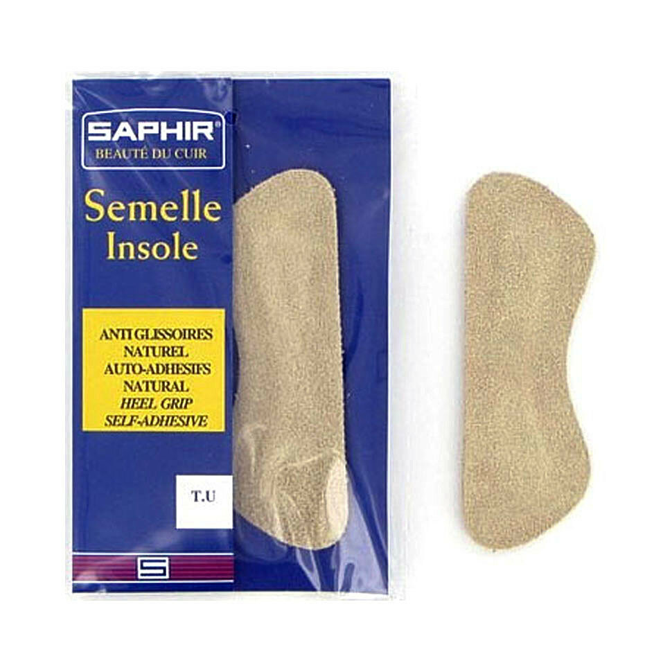 Пяткоудерживатели стандарт из натуральной замши SAPHIR Semelle Insolle, Anti-Glissoires Auto-Adhesifs. (Телесный)