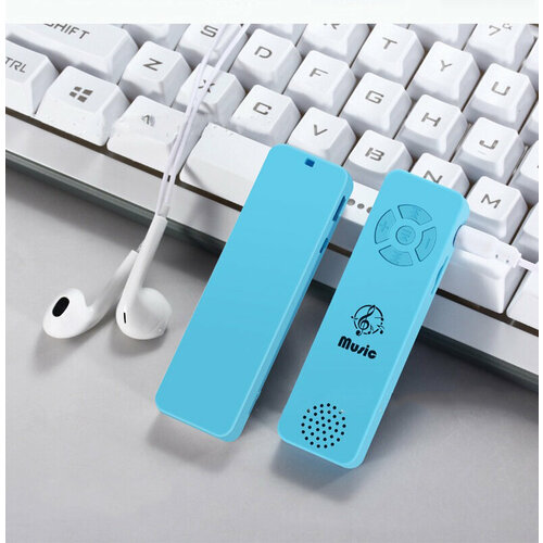 Музыкальный удлиненный плеер креативный MyPads MP4MP3 синий с радио для студента школьника подростка мальчика 89900₽