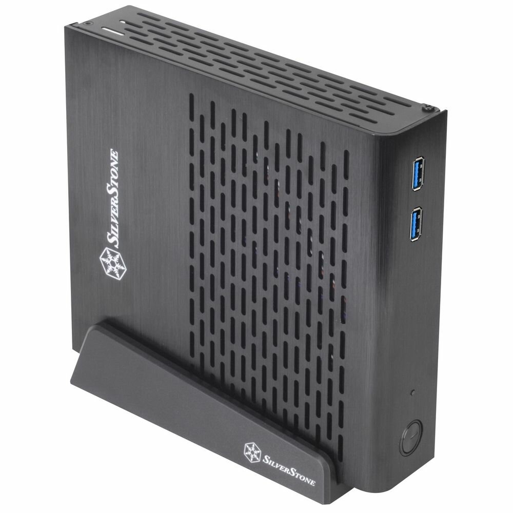 Корпус Silverstone SST-PT13B-USB30 Petit Thin Mini-ITX Silent Computer Case USB30 Black