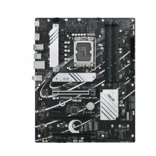 ASUS Материнская плата ASUS PRIME H770-PLUS D4 LGA1700 4xDDR4 4xSATA3 3xM2 RAID HDMI DP ATX 4497500₽