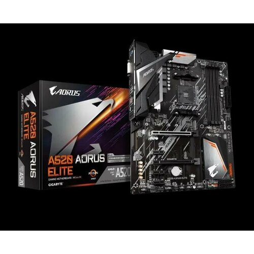 материнская плата gigabyte a520 aorus elite GigaByte Материнская плата AMD A520 SAM4 ATX A520 AORUS ELITE 1.2 GIGABYTE