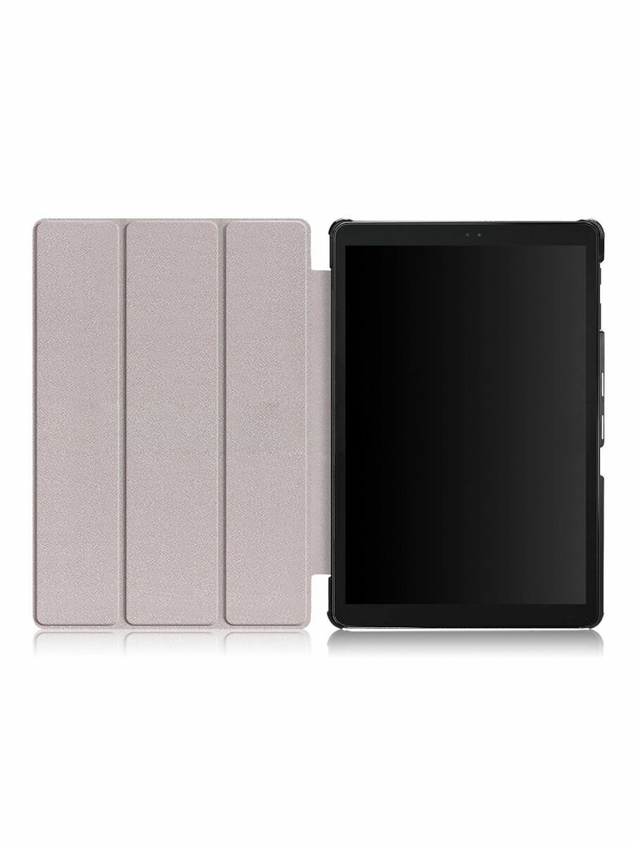 Чехол-обложка MyPads для ASUS ZenPad 10 Z300CG тонкий умный кожаный на пластиковой основе с трансформацией в подставку черный