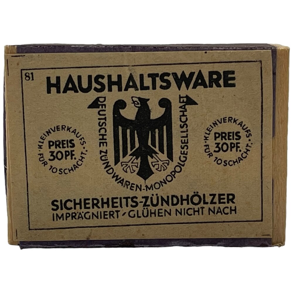 Спички HAUSHALTSWARE, 1935-1945 гг, Германия