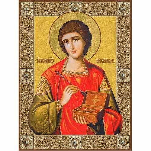 Икона Пантелеймон Целитель, арт ДМИ-107