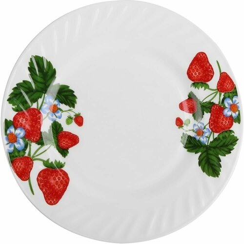 Мелкая тарелка BONJART Клубника T80-1013