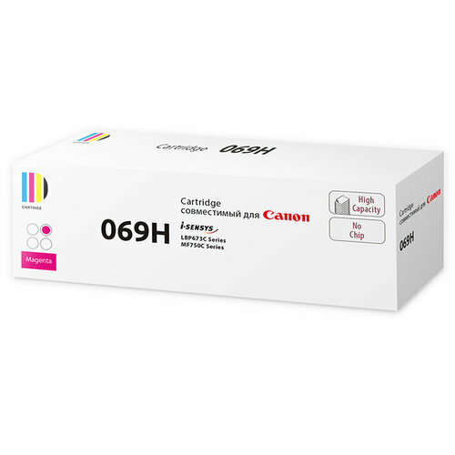 Картридж SP 069H M (5096C002) для Canon, пурпурный (без чипа) картридж 069h c 5097c002 для canon голубой без чипа